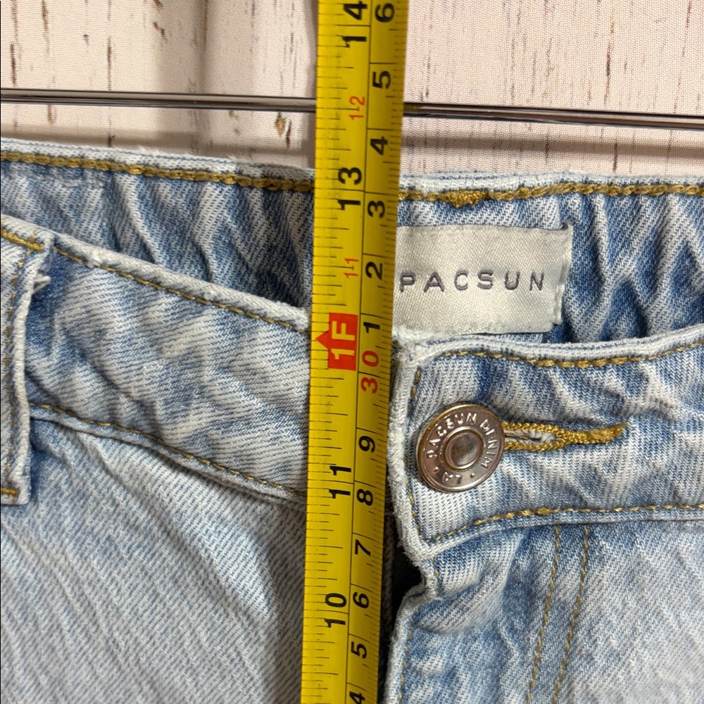 PacSun Sky Blue Stretch 90's Boyfriend Jeans Size 29 - Picture 6 of 9